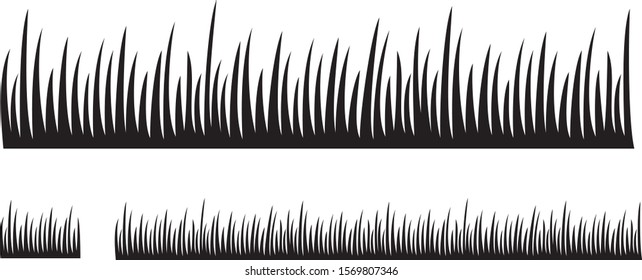 Grass silhouette vector illustration design