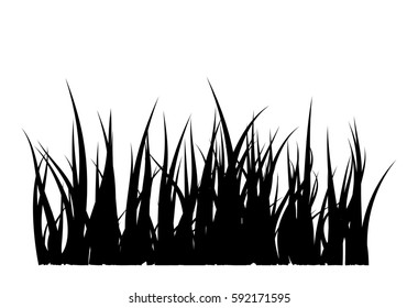 Grass silhouette vector symbol icon design. Beautiful illustration isolated on white background
