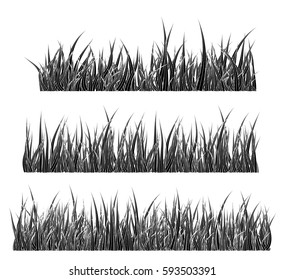 Grass silhouette vector symbol icon design. Beautiful illustration isolated on white background
