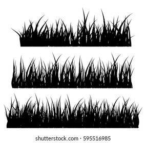 Grass silhouette vector symbol icon design. Beautiful illustration isolated on white background
