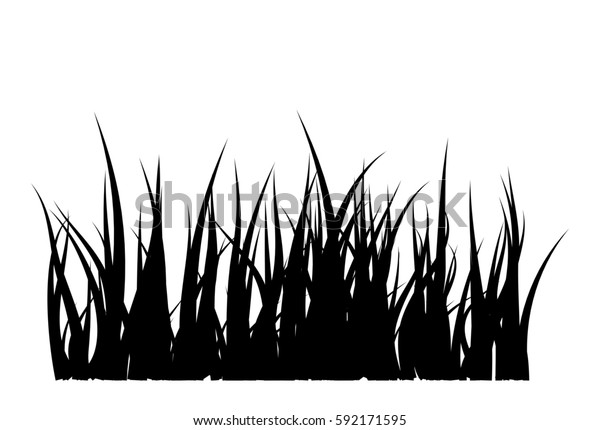 Grass Silhouette Vector Symbol Icon Design Stock Vector (Royalty Free ...