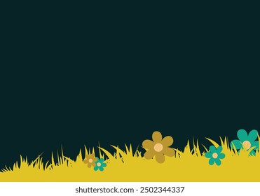 Grass simple background. Vector illustration.