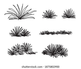 Grass sketch Landscape and Architecture Drawing