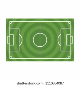 Grass Of A Soccer Field. Football Field Or Soccer Field Background. Vector