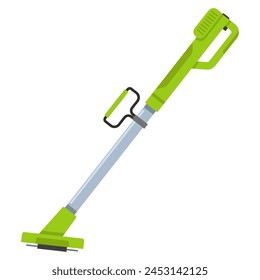 Grass string trimmer vector cartoon illustration isolated on a white background.