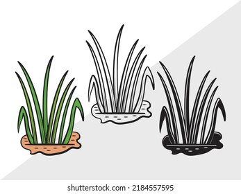 Grass SVG Printable Vector Illustration