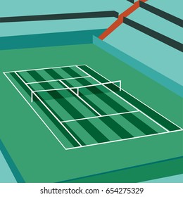 grass tennis court
