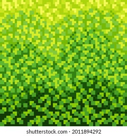 Grass texture pixel art. Vector picture. Bush texture pixel art