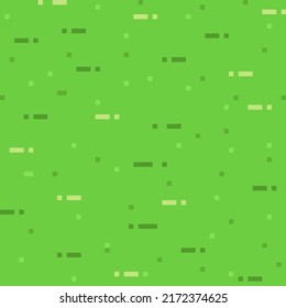 Grass texture pixel art. Vector picture.