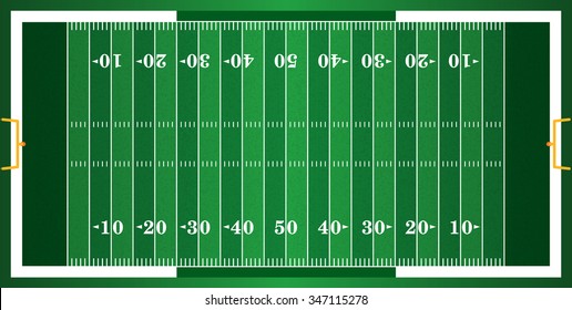 A grass textured American football field. EPS 10. File contains transparencies. 