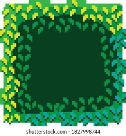 Arte de píxeles de mosaico de césped. Imagen de píxeles de cavernas de Bush.