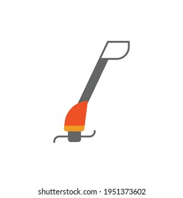 Grass Trimmer Icon In Color Icon, Isolated On White Background 