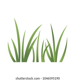 Grass vector designed in paper art style.