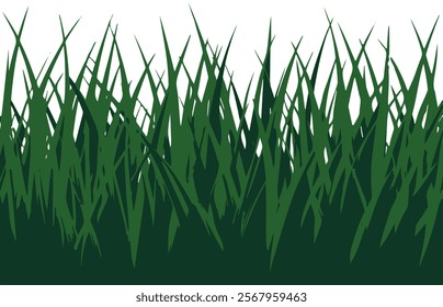 Grass vector elements for design