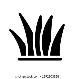 grass vector glyph flat icon 