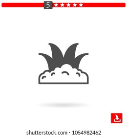 grass vector icon