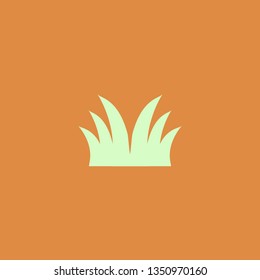 grass vector icon. flat design