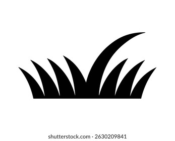 Grass vector icon set, Black lawn grass icon vector design. Natural material. Natural, eco, bio, organic signs vector