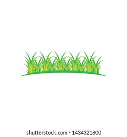 Grass vector icon template design