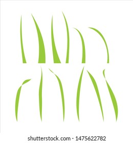 grass vector logo design template