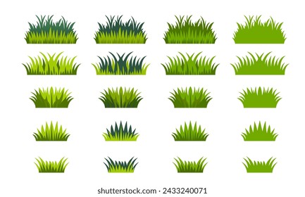 Grass vector. On a white background