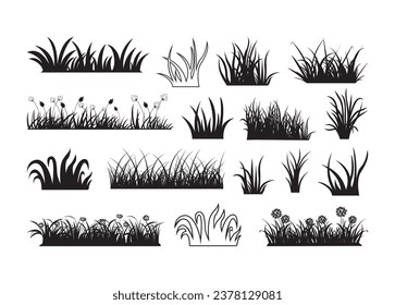 Grass vector for print, Grass clipart, Grass vector illustration