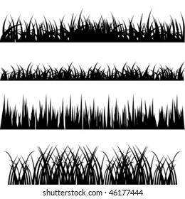 grass vector set