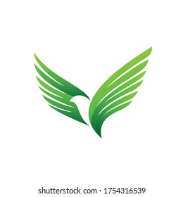 grass vector that formed bird concept