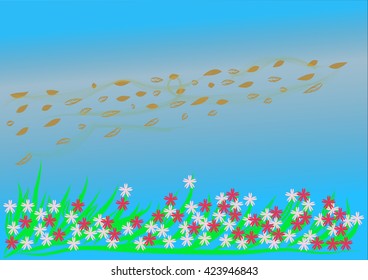grass and wind background