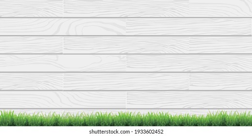 Grass wood grain wall background