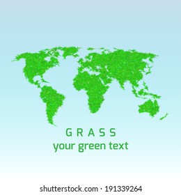 grass world vector illustration