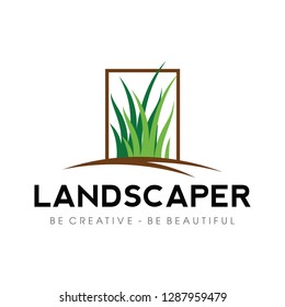 Grass, Yard. Lawn Logo Vector