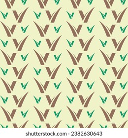 Grasses trendy design repeating seamless pattern vector illustration background