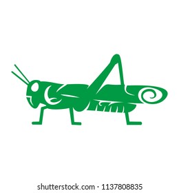 grasshopper animals vector logo