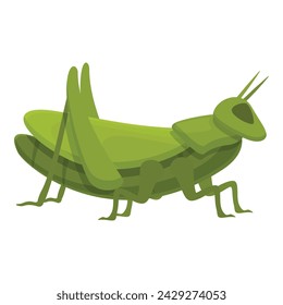 Grasshopper bug icon cartoon vector. Nature mascot. Wildlife small