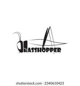 
grasshopper design icon logo vector