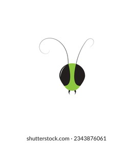 Grasshopper design icon logo vector illustration.