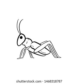 Grasshopper Doodle Hand Drawing Vector Stock Vector (Royalty Free ...