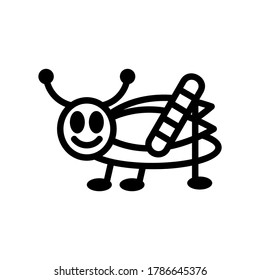 grasshopper icon or logo isolated sign symbol vector illustration - high quality black style vector icons

