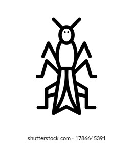 grasshopper icon or logo isolated sign symbol vector illustration - high quality black style vector icons
