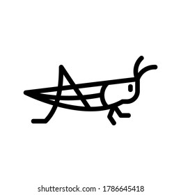 grasshopper icon or logo isolated sign symbol vector illustration - high quality black style vector icons
