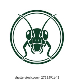 grasshopper icon logo seal vector on white background
Vector stamp icon