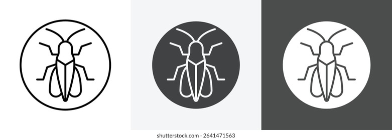 Grasshopper icon set vector art