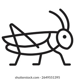 Grasshopper icon vector illustration isolated sign
