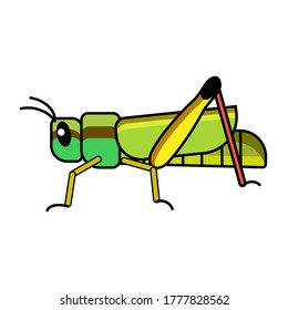 Grasshopper icon vector on white background - Simple Things