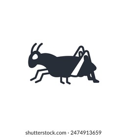 grasshopper icon. vector.Editable stroke.linear style sign for use web design,logo.Symbol illustration.