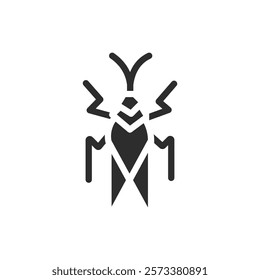 Grasshopper icon web design in vector