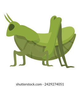 Grasshopper insect icon cartoon vector. Wildlife locust. Fly art ant