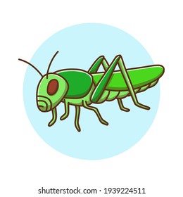 Niños Grasshopper Dibujando Caricatura. Ilustración del vector de mascota de vuelo de insectos. Carácter zoológico de cometa animal
