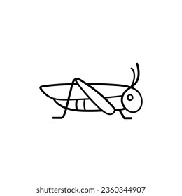 Grasshopper Line Style Icon Design